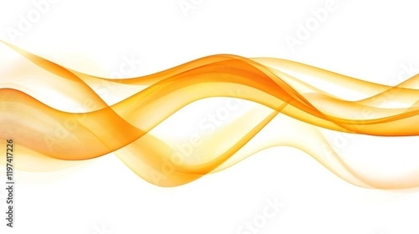 Fototapeta Abstract Orange Wave Forms Design Background
