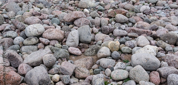 Obraz Pebbles Background, beach from Devon, England