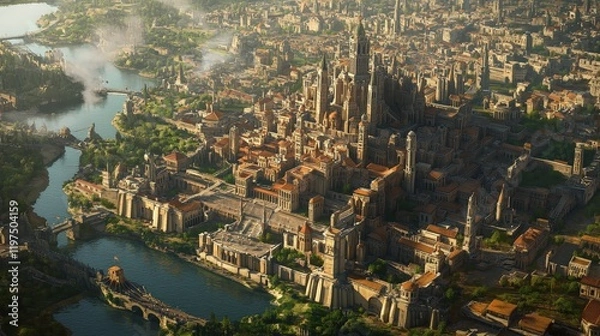 Fototapeta Fantasy Castle, Architecture