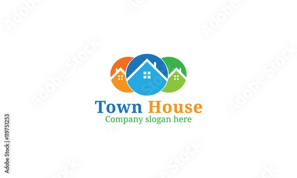 Obraz Town House Logo