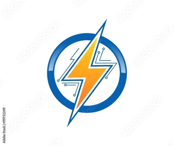 Fototapeta Thunder logo