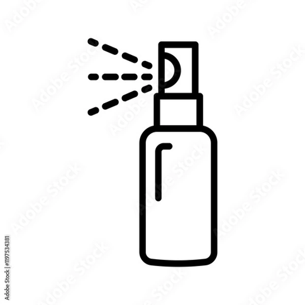 Obraz Bottle spray icon color editable 