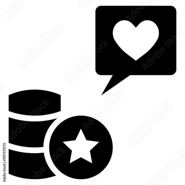 Obraz rewards glyph style icon