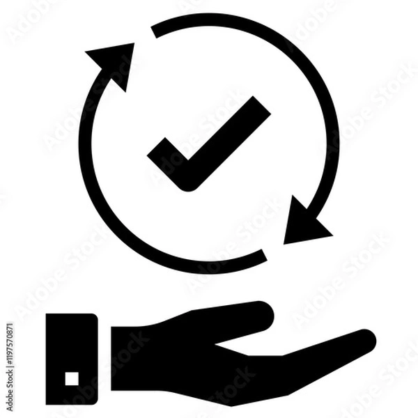 Obraz validation glyph style icon