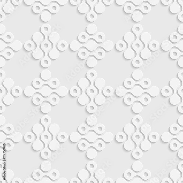 Fototapeta Seamless Curved Shape Pattern