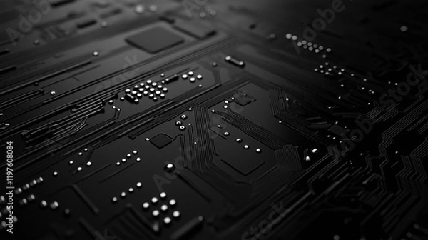 Fototapeta black Abstract Technology Background