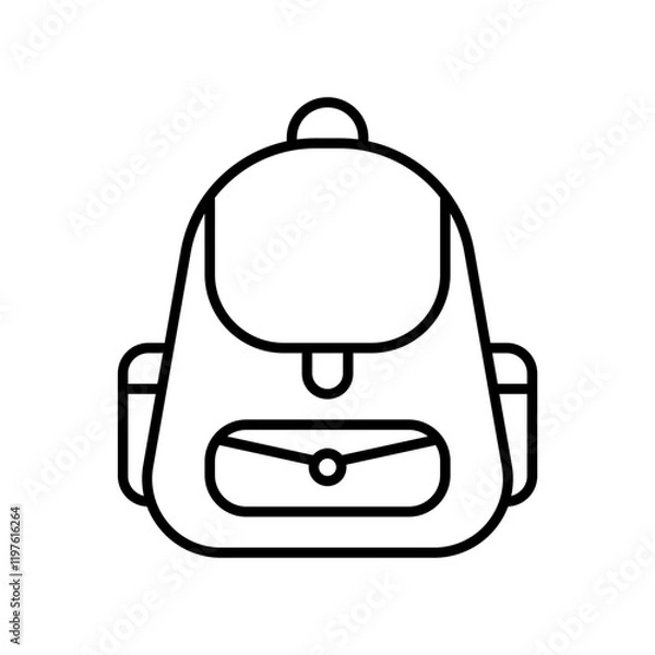 Obraz Icon Line -  School backpack