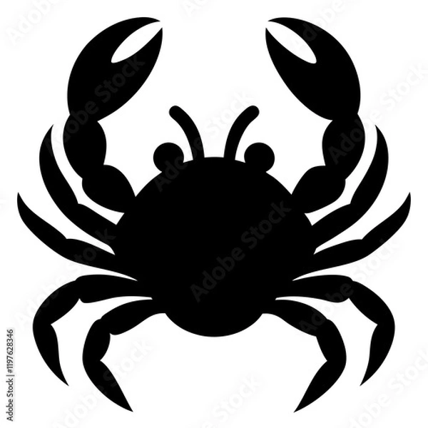Fototapeta crab isolated on white background