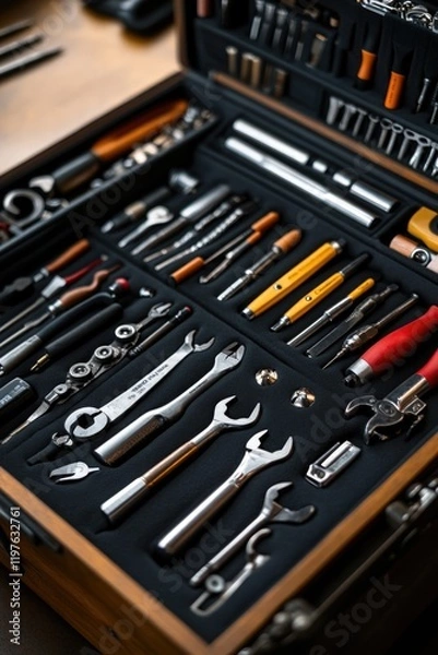 Obraz Toolbox with various tools