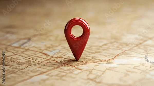 Obraz Map pin icons, illustration