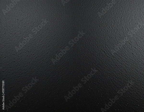 Obraz Textured Black Grainy Powder-Coated Metal Surface - Rough Dark Background