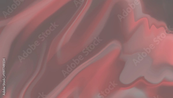 Obraz Red abstract  smooth shaepes color wavy pattern deign