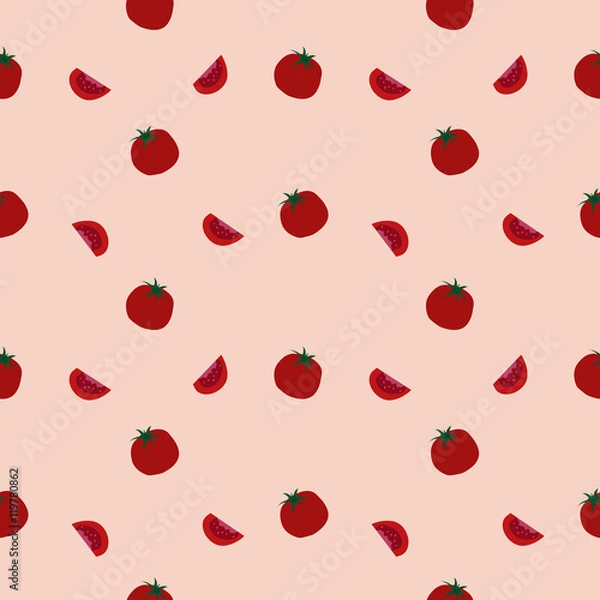 Fototapeta tomato with slices