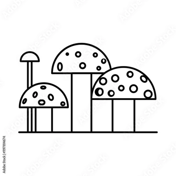 Obraz icon mushrooms
