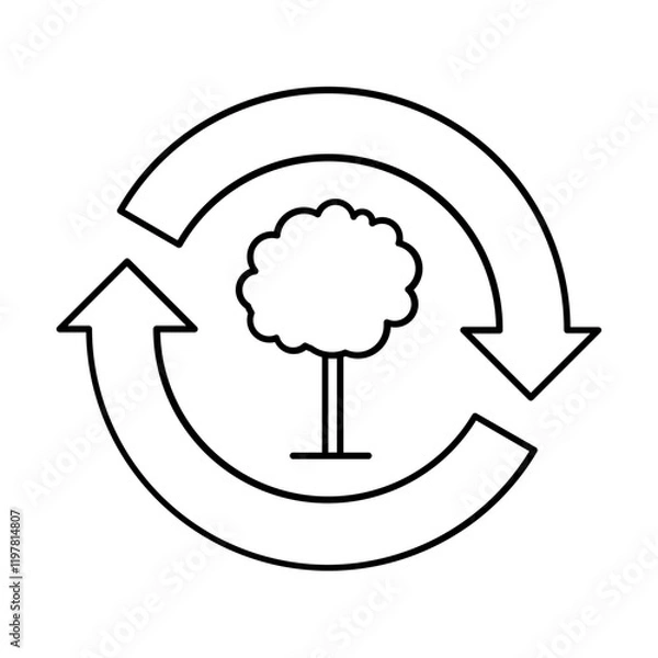 Obraz icon tree reusable