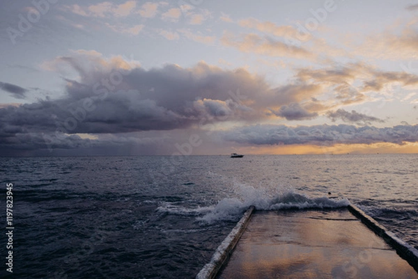 Obraz sunset over the sea