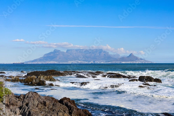 Obraz Table Mountain with ocean foreground