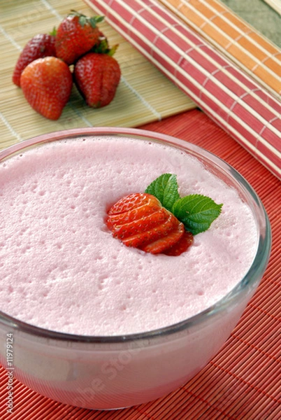 Obraz Mousse de fresa. México