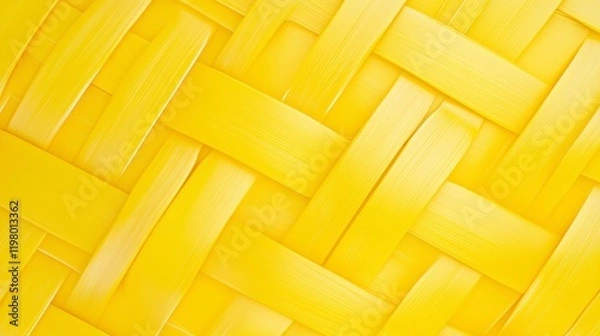 Obraz Radiant Yellow Woven Texture: A Striking Abstract Design