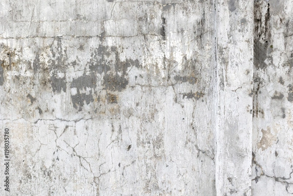 Fototapeta Weathered concrete wall with cracks and texture
