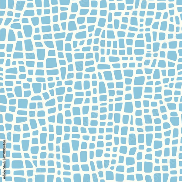 Fototapeta Abstract Irregular Grid Seamless Pattern