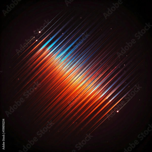 Fototapeta abstract background with glowing lines