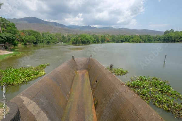 Obraz Spill way for dam.