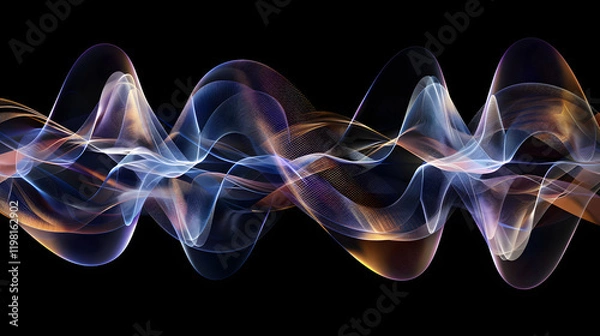 Obraz Visual Representation and Abstract Interpretation of Longwave Radio Frequencies of 600 kHz