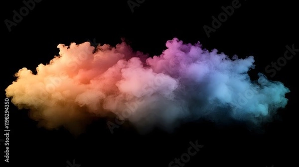 Obraz Colorful Smoke Cloud Abstract Art Design
