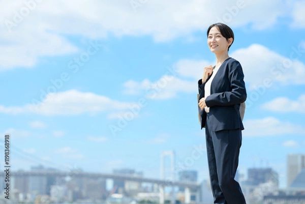 Fototapeta スーツ姿のビジネスウーマン