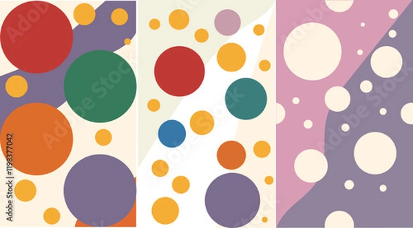 Fototapeta circle abstract design for background , vintage color 