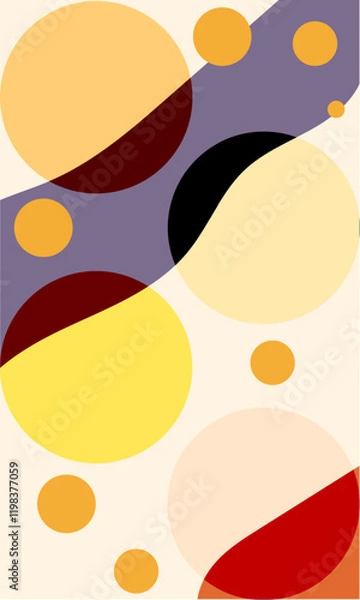 Fototapeta circle abstract design for background , vintage color 