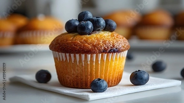 Obraz "Sweet Bites of Joy: Perfectly Crafted Cupcakes"