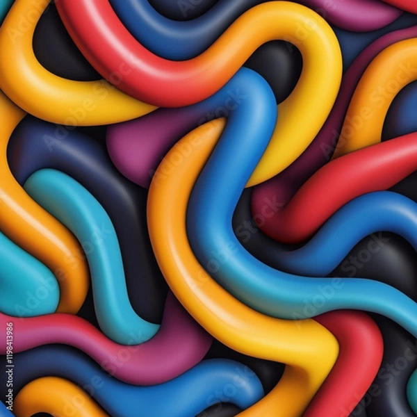 Fototapeta colorful abstract plastic pattern