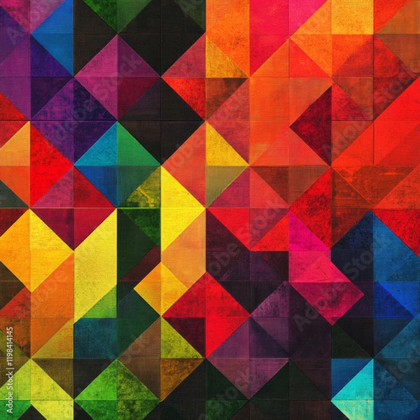 Fototapeta colorful abstract shape pattern