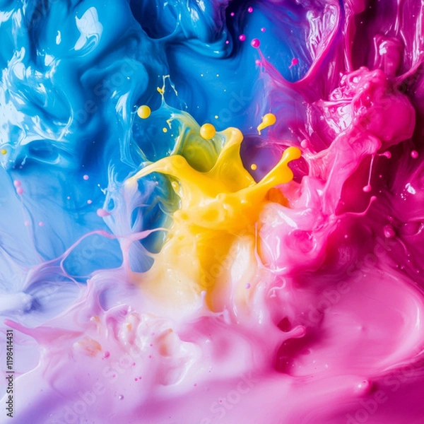 Fototapeta colorful abstract liquid pattern