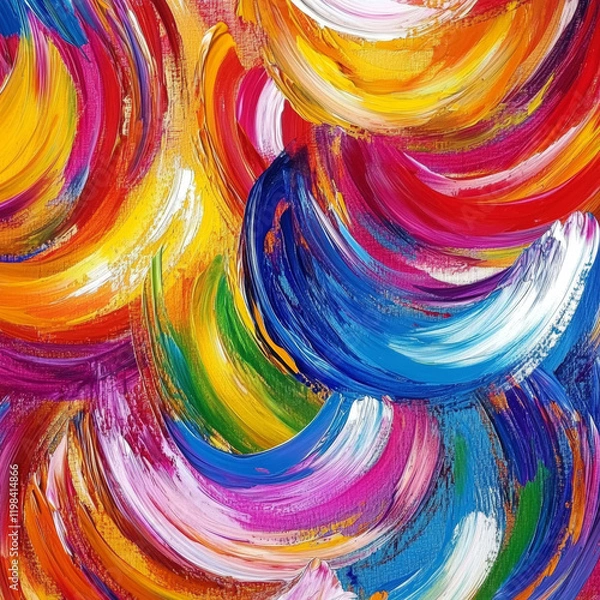 Fototapeta colorful abstract painting pattern