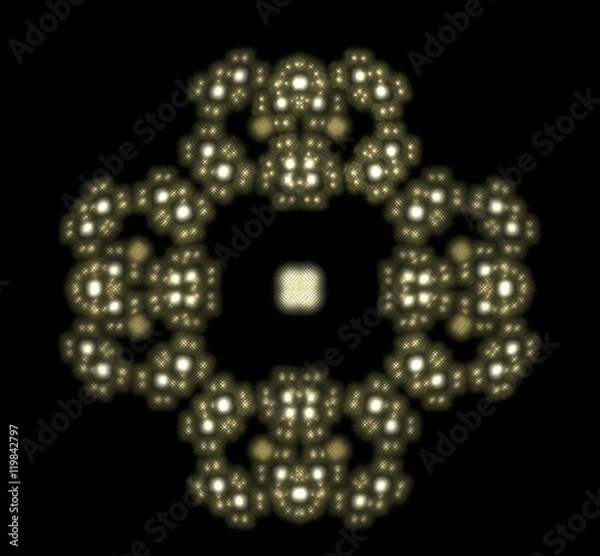 Obraz chain atoms connected