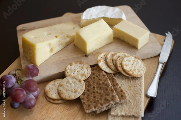 Obraz Assorted cheese platter