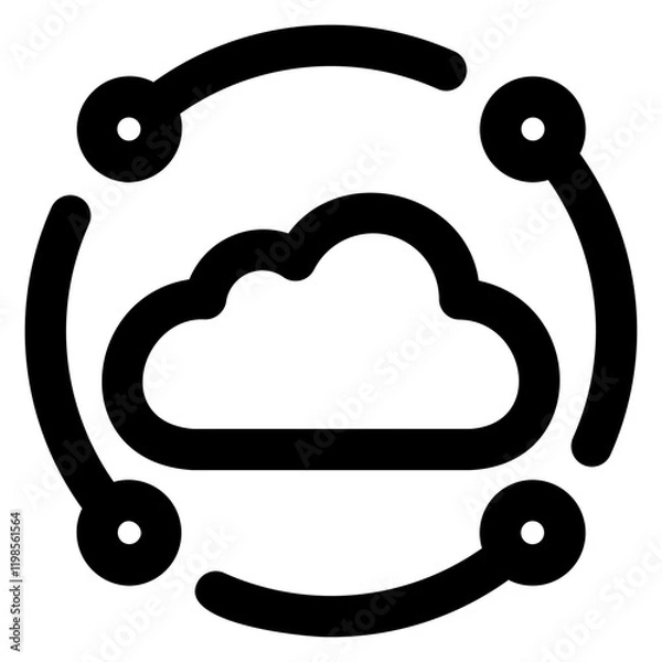 Fototapeta cloud computing