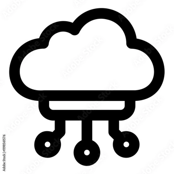 Fototapeta cloud computing