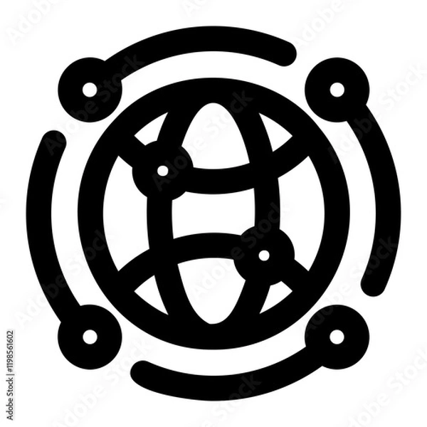 Fototapeta global connection