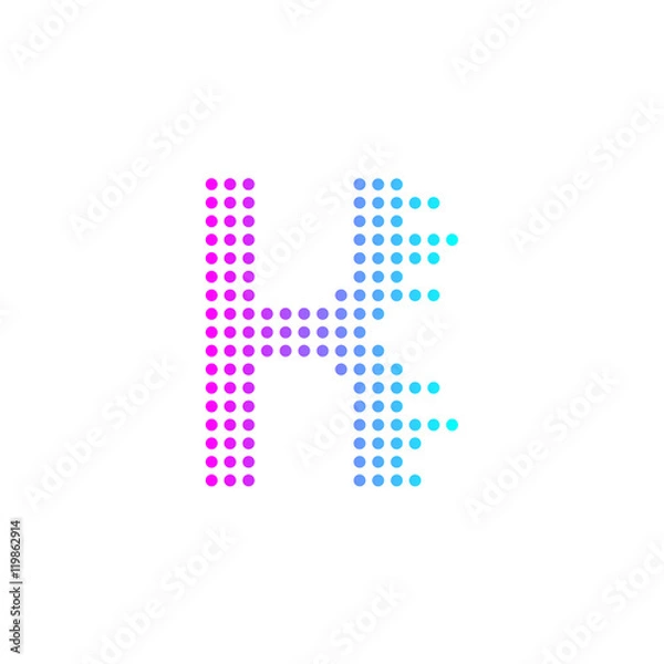 Fototapeta Letter K logo design,technology,electronics,digital logotype