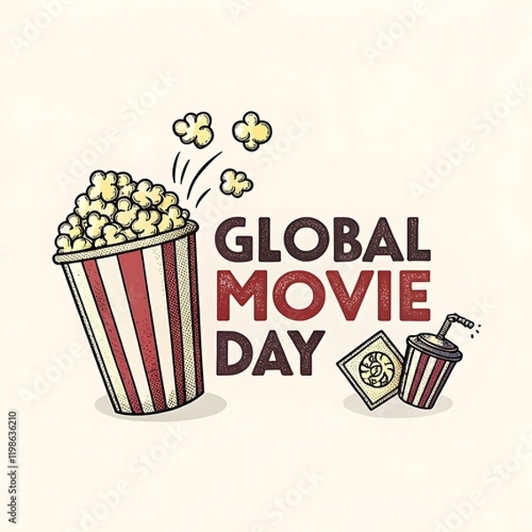 Obraz World Global Movie Day, celebrated worldwide on February 8 every year.