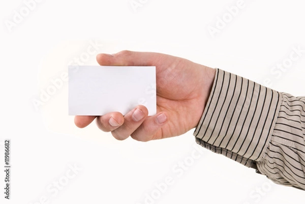 Obraz man with the card