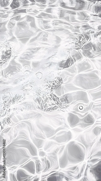 Fototapeta Abstract water background creates swirling patterns with light reflections, forming a textured surface gracefully.