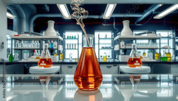 Obraz flask, chemistry, experience science