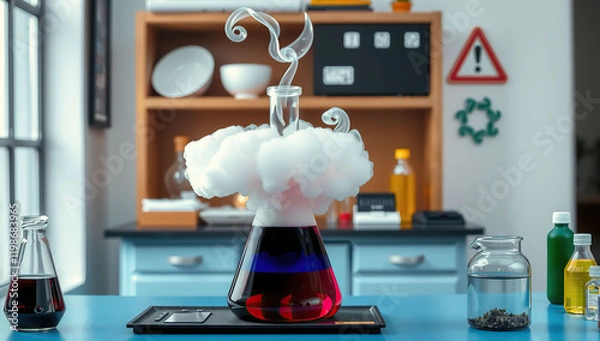 Obraz flask, chemistry, experience science