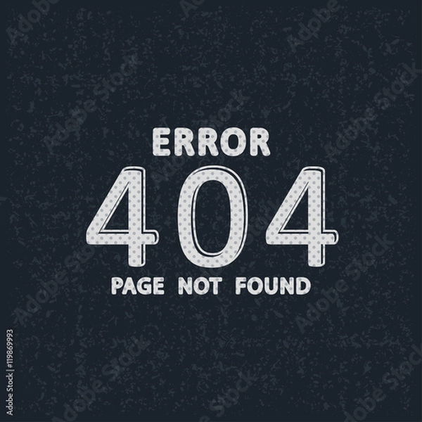 Obraz Page not found, 404 error.