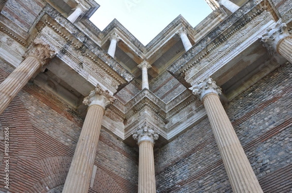 Obraz Ancient ruins in Sardes Lydia Ancient City in Salihli, Manisa, Turkey